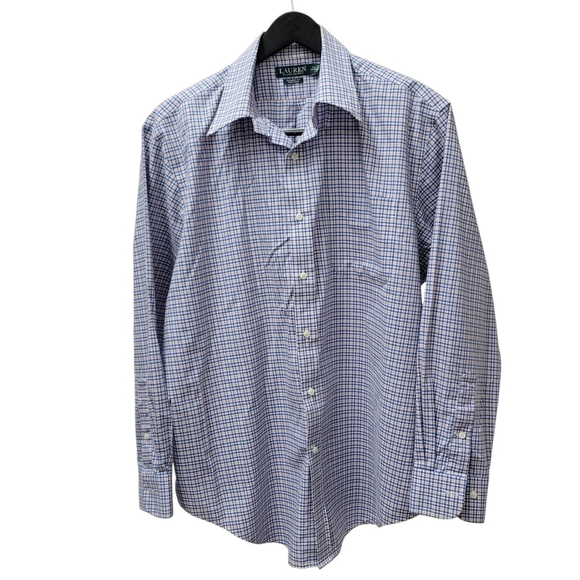 Lauren Ralph Lauren Classic Fit Non-Iron Long-Sleeves Button-Up Shirt 17.5 34/35 - Picture 2 of 6